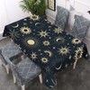 Walmsco Tablecloth Golden Sun Moon Decor For Dining Room Kitchen
