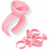 100 Piezas Anillos Desechables para Pegamento de Pestañas o Tinta