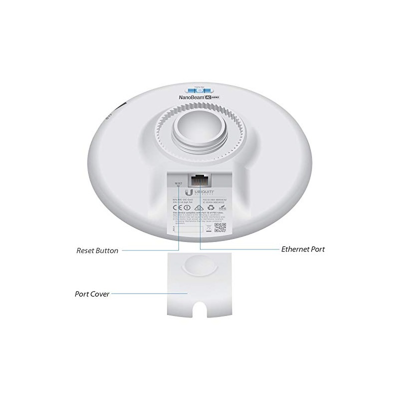 Ubiquiti NanoBeam ac Gen2 High-Performance airMAX ac Bridge (NBE-5AC-Gen2-US)
