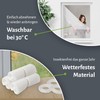 empasa Insektenschutz Polyester Fliegengitter Gaze mit Klettband 10er Set weiß