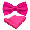 trilece Mens Solid Color Formal Pre Tied Bow Ties and