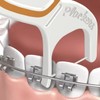 Plackers Orthopick - Hilo dental para tirantes, paquete de 2