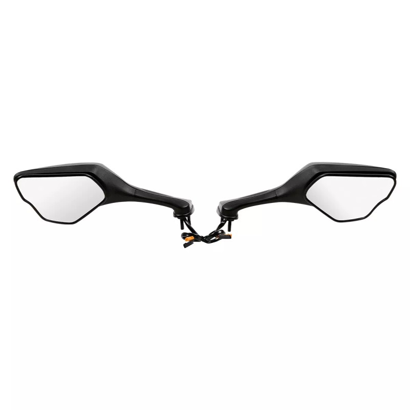 TCMT Rear View Mirrors LED Turn Signals Fit For Honda