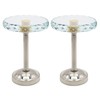 MERIVILLE Set of 2 Cut Crystal Window Drapery Medallion Holdbacks,