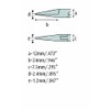 ESD Snipe Nose 140 mm Short Straight Bright Jaws with