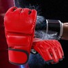 Adult Boxing Gloves Half Finger Open Palm Gloves for Kickboxing