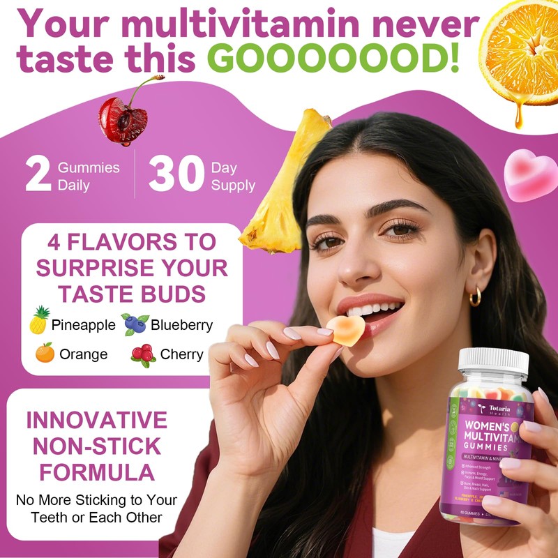 Totaria Totaria Sugar Free Multivitamin Gummies for Women - Strawberry