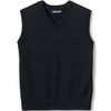 Lands' End Uniform Kids Cotton Modal Sweater Vest Black Kids