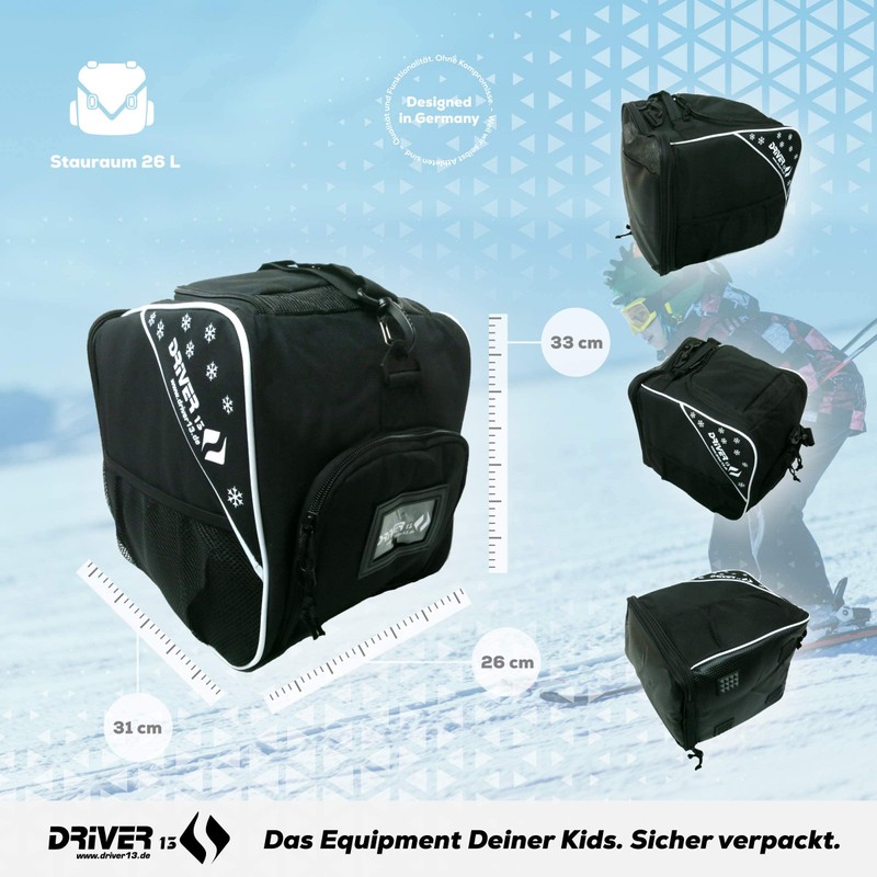 Driver13 Children's Ski Boot Bag, Designed in Germany and Proven