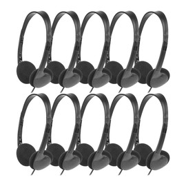 Aswalling Classroom Headphones 10 Pack for Kids School, Earphones 3.5MM Audio Headset for Students Children Toddler Teens