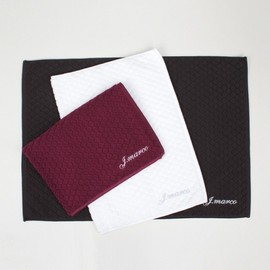 Songwol Towel J Marco Diamond Foot Mat Pure Cotton Foot Mat 52*72 Color-brown 2ea