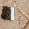 Lampstop Punch Needle Kit 1.6mm-2mm-2.5mm-3.5mm-5mm Metal Tubes Wooden Punch Needle