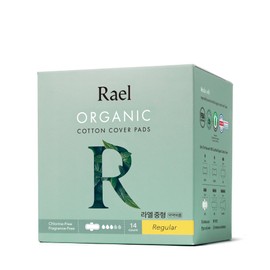 Rael Organic Cotton Cover Pads Regular 14P - Rael Organic Cotton Cover Pads