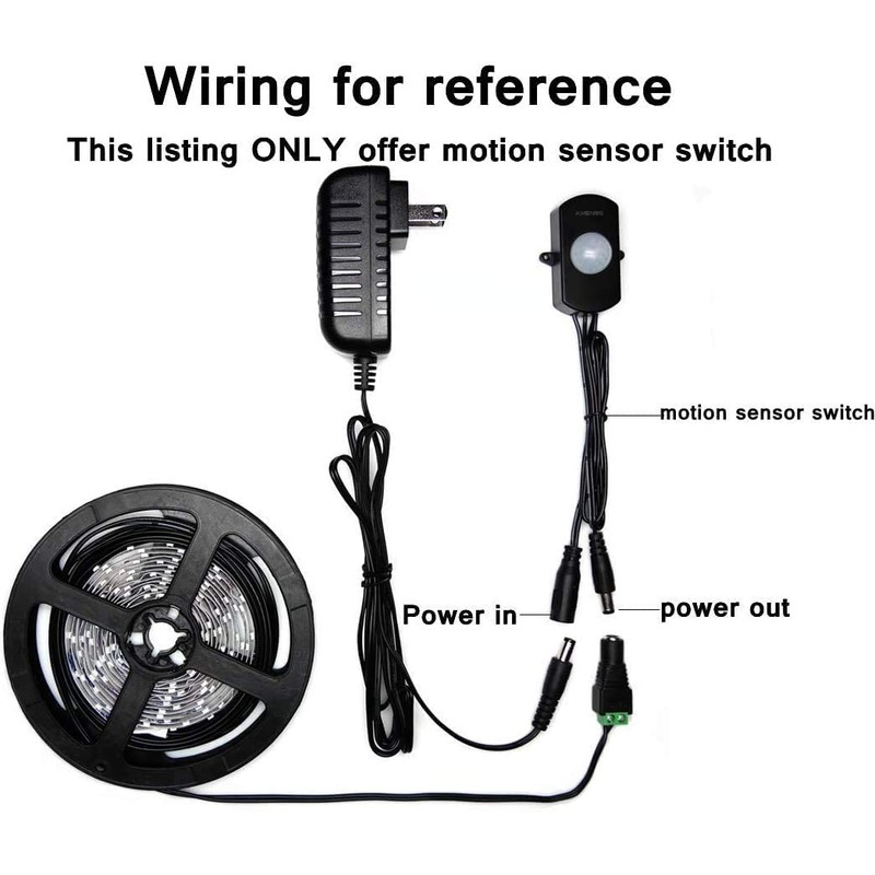 2 Pack Sensky PIR Motion Activated Sensor Switch,DC 12V~30V 3A