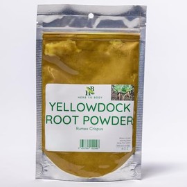 Herb To Body Yellowdock Root Powder - Rumex Crispus, Finely Ground Yellow Dock Root Powder for Yellow Dock Tea, Herbal Tea and Botanical Preparations, Resealable Pouch 4 oz