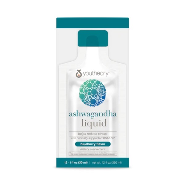 Youtheory Ashwagandha Liquid - Uses KSM-66 - Ashwagandha Supplement to