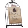Home Essentials Bronze Birdcage Memo Board Message Holder for Kitchen,