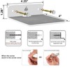TXEsign 2-Pack 4.25" Acrylic Small Floating Shelves - Speaker Mount,