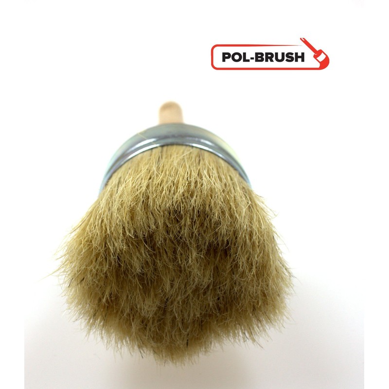 Natural Bristle Round Paint Brushes | (fi55mm)