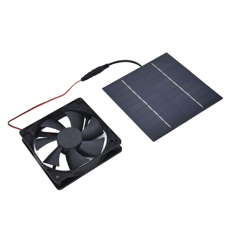 Solar Abluftventilator Kit Solarzellenplatinen Netzteil 10 W für die Luftzirkulation