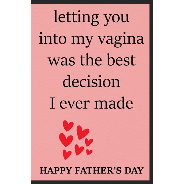 Fathers Day Gifts For Husband: Funny Naughty Personalized Notebook For