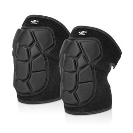 HiRui Flexible Knee Pads for Wrestling with Thick EVA Foam Padding | Anti-Slip Adjustable Collision Avoidance Knee Brace for Men Women Kids Dancers Vo