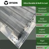 Byson 12" x 12" Aluminum Gable Vent - Anodized Aluminum