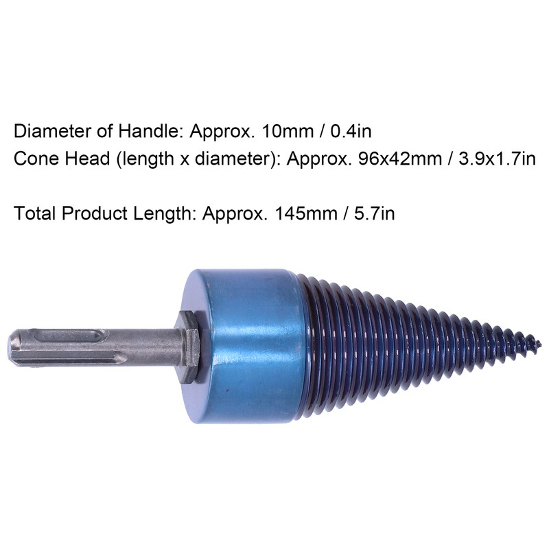 Wood Splitter Drill Bit Blue Plated High Speed Steel 42mm
