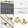 Lemiyoo 10 Sets Solid Brass Door Knobs, Round Drawer Handles,