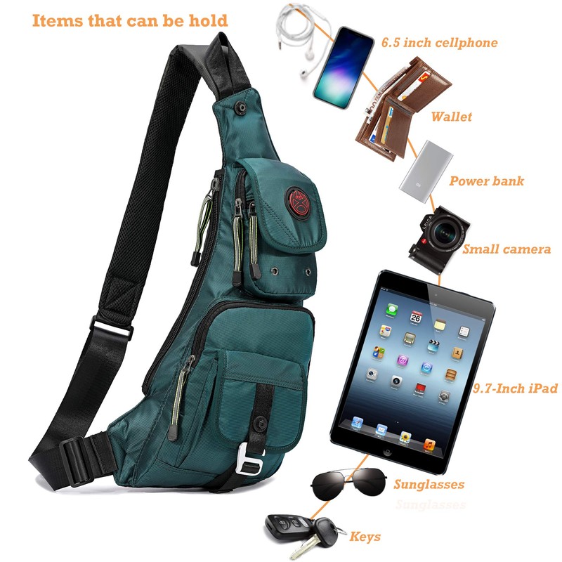 NICGID Sling Bag Chest Shoulder Backpack Crossbody Bags for Men