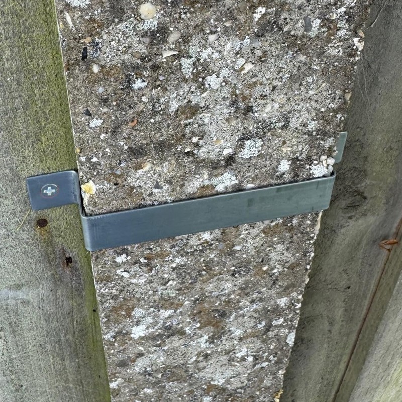 Fence Panel Security Bracket Set (20 Pack) Galvanized Steel Post