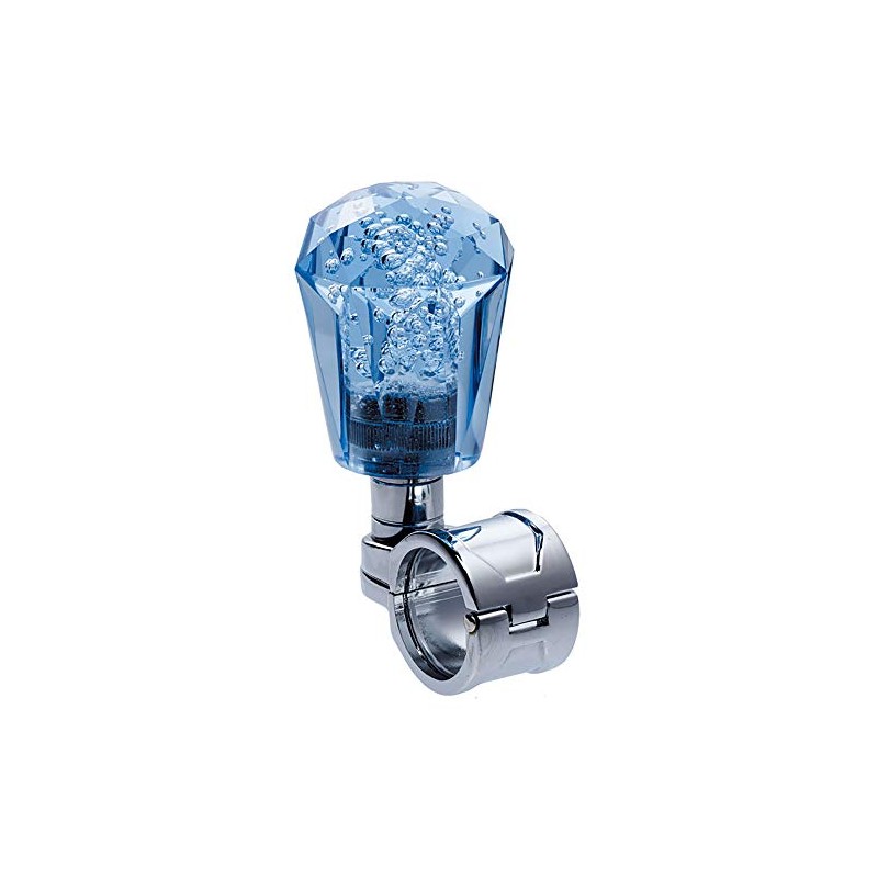 ジェットイノウエ(JET INOUE) ハンドルスピンナー ダイヤカット泡 ブルー 506212 ベアリング採用 取付ハンドルサイズ26~32mmΦ 6角レンチ付 ゴムパッキン2枚付