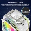 ALSEYE M120D Plus CPU Cooler with Temperature Display, Dual ARGB