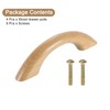 sourcing map 4Pcs Wood Drawer Pulls Handles, 64 mm/2.5" Hole
