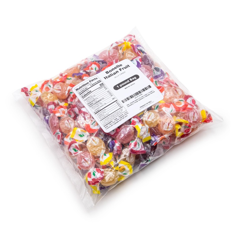 Bonelle Italian Fruit Jelly Candy | 1 Pound Bag |