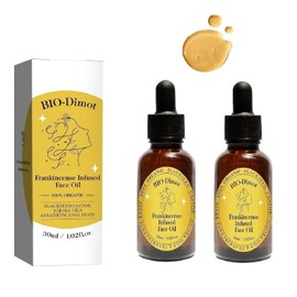 2Pcs Frankincense Resin Oil for Face, Hydrates Skin Moisturizing,Castor & Jojoba Oils for Face Anti-Aging Miracle Facial Moisturizer Cold Pressed Serum Natural Skincare.