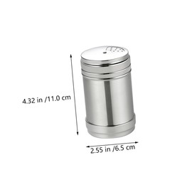 Ipetboom 2pcs Stainless Steel Salt Pots with Caps Portable Round Condiment Spice Bottles for Kitchen Cooking and Outdoor Barbecue Seasoning