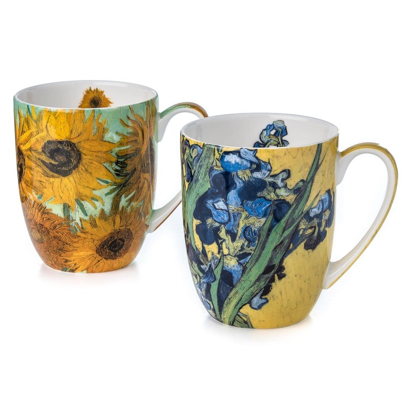 Vincent Van Gogh Flowers Set of 2 Mugs