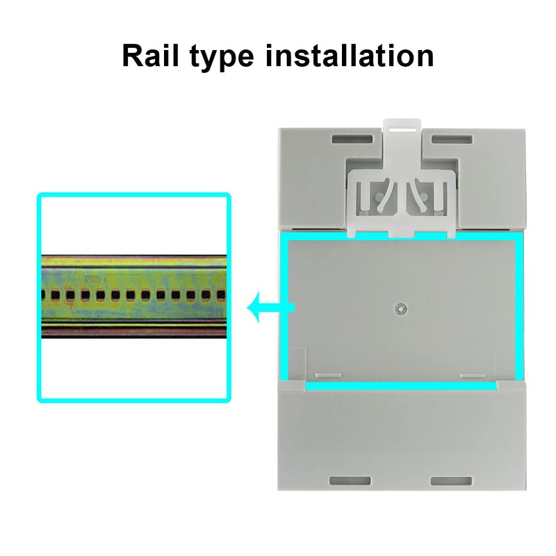 KETOTEK Energy Meter Single Phase AC40-300V 100A, Din Rail KWH