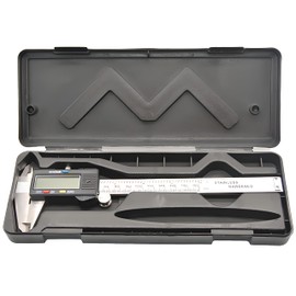 Retoo Digital Caliper 150 mm Stainless Steel LCD Display, Calliper Measuring Tools for Household and Industry Measuring Gauge, Depth Gauge, Splash-proof Dustproof Protective Design