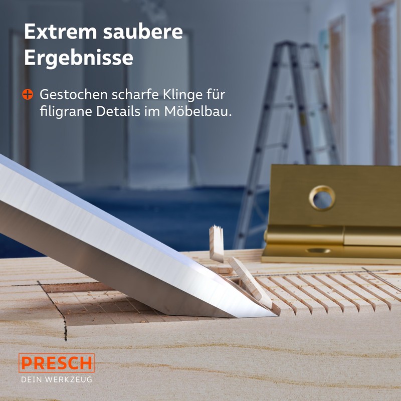 Presch 16 mm Professional Chisel with 25° Wedge Angle, Perfectly