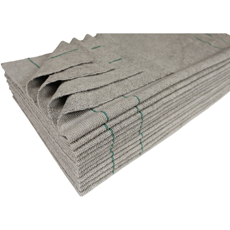 CleanAide Silver-Embedded Microfiber Towels, Edgeless, Lint-Free, Odor-Resistant, Ultra Absorbent, Streak-Free