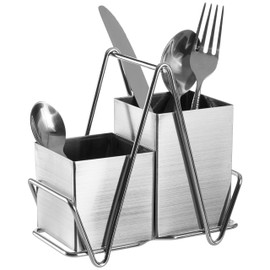 Premier Housewares Cutlery Caddy - Stainless Steel