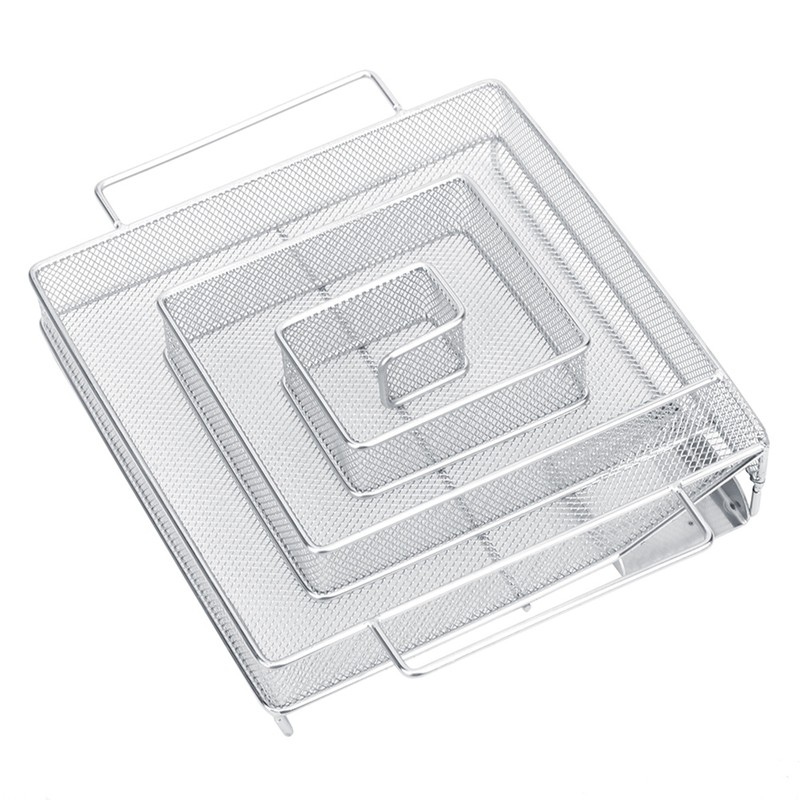 Rectangle Stainless Steel Cold Smoke Generator Barbecue Net BBQ Grill