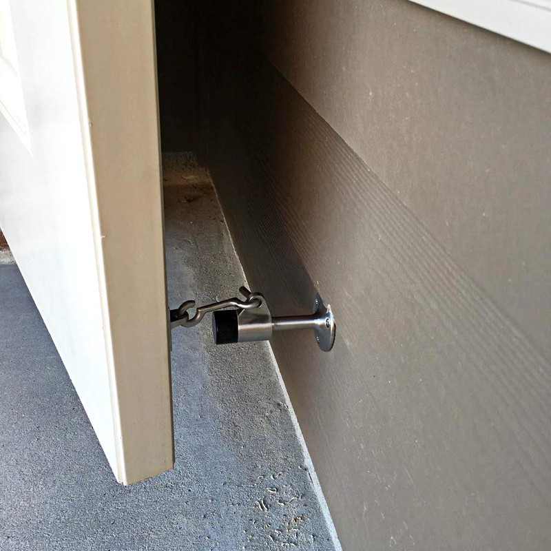 Sumnacon Stainless Steel Door Stopper with Hook, Heavy Duty Doorstop