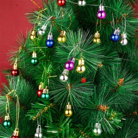 96 Pieces Christmas Balls Xmas Tree Ornaments Balls Exquisite Colorful Ball Decoration Pendant for Holiday Party Decor (Multicolor,0.79 Inch)