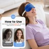 Microwave Heated Eye Mask, Steam Warm Compress for Dry Eyes,