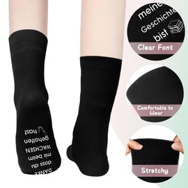 Farewell Gift Teacher Gift, Thank You Graduation Teacher Gifts for Teacher Educator Primary School Driving Teacher for Farewell Christmas Valentine's Day Funny Socks, black