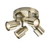 Quad GU10 Spotlight in Antique Brass