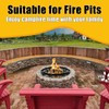 Doublehorse Fire Pit Ring, Portable Steel Fire Ring for Camping